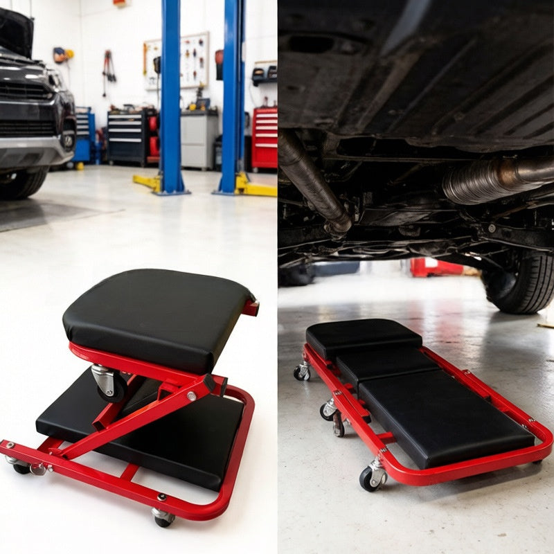 Foldable Adjustable Car Repair Bench