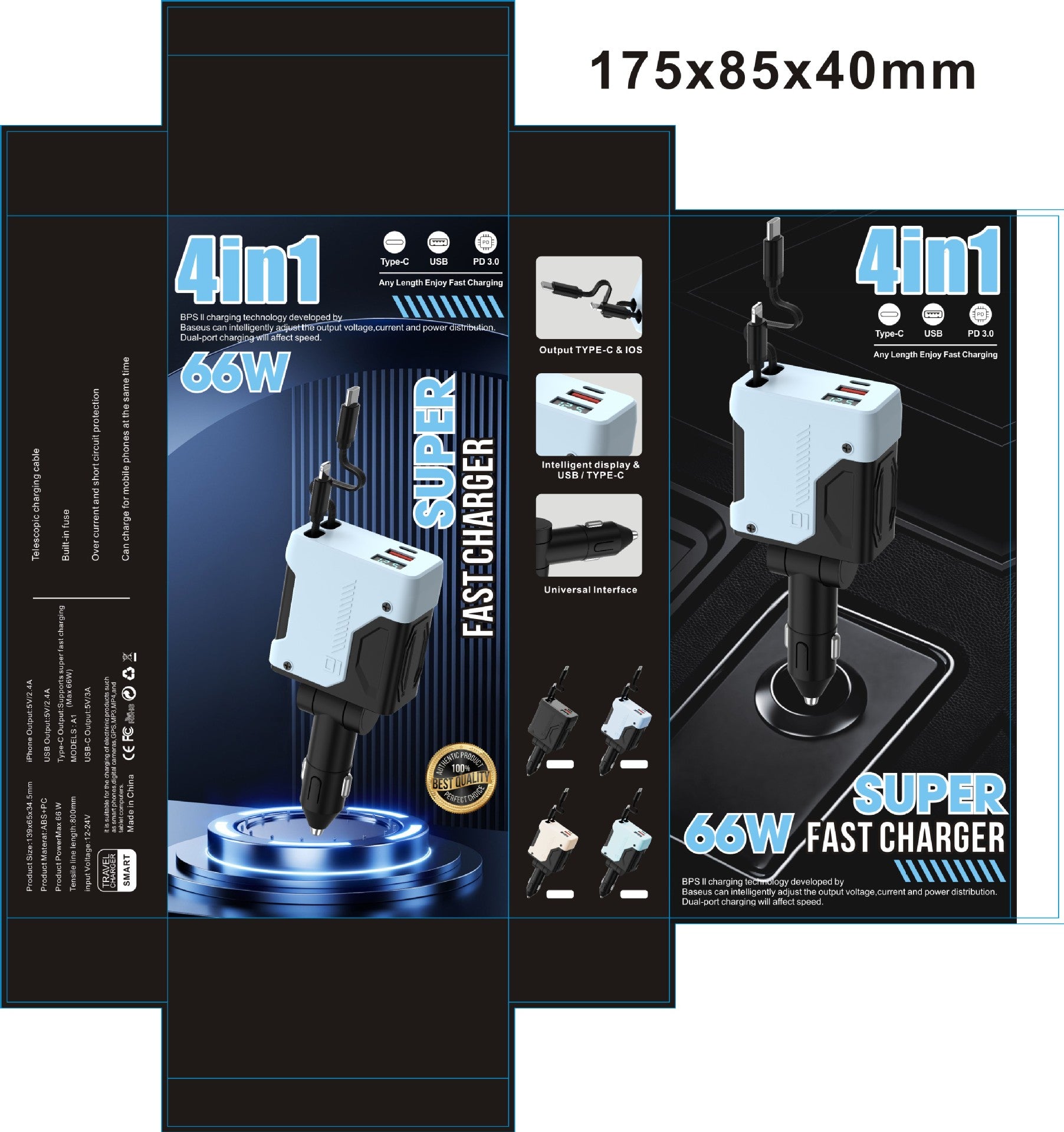 120W Super Fast Car Charger