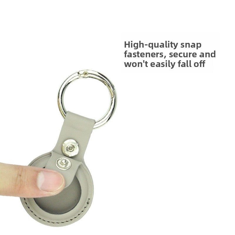 Airtag Leather Protective Case with Keychain