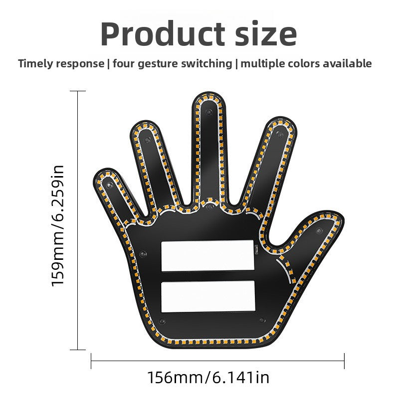 Multifunction Car Gesture Warning Light