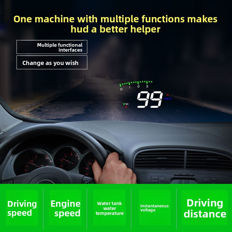 car head-up display speed