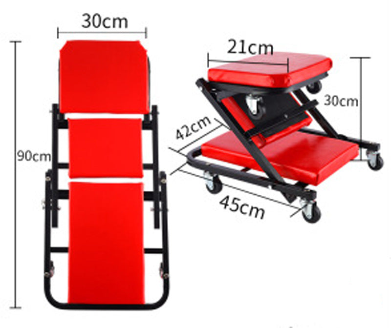 Foldable Adjustable Car Repair Bench